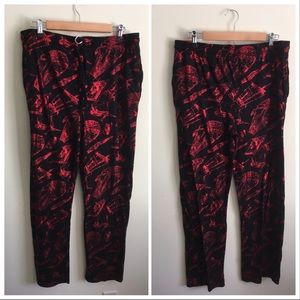 Star Wars | Black Metallic Red Pajama Pants Large